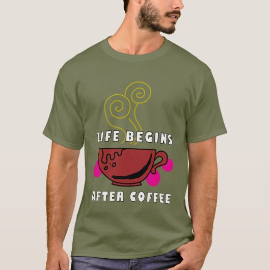 koffie t-shirt (Voorkant)