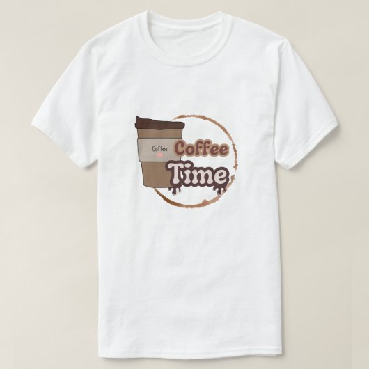 koffie t-shirt (Design voorkant)