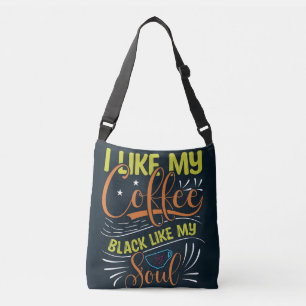 Koffie T-shirt Design Crossbody Tas