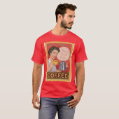 Koffie-T-shirt T-shirt (Voorkant volledig)