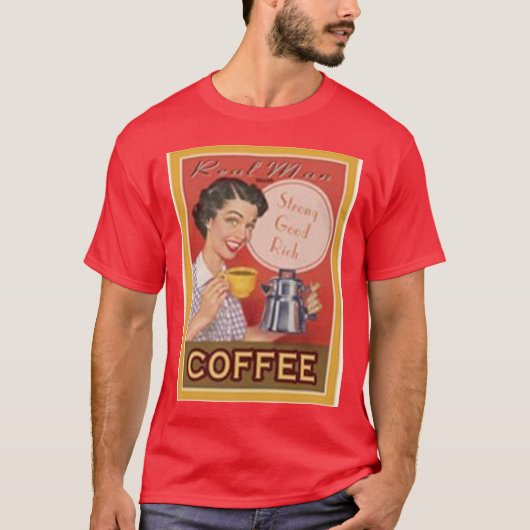 Koffie-T-shirt T-shirt (Voorkant)