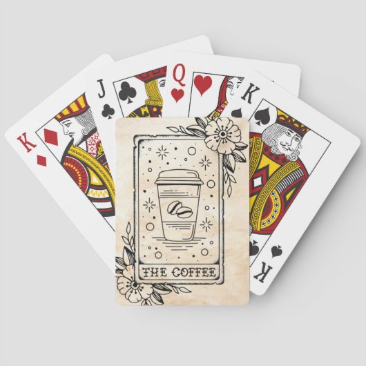 Koffie Tarot Kaart (Achterkant)
