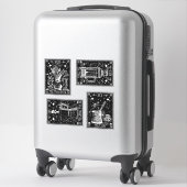 Koffie Tarot Kaarten Sticker (Koffer)