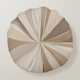 Koffie Taupe AI art Rond Kussen