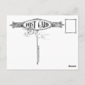 "KOFFIE TEA JE'N ME  MEISJE BRIEFKAART (Achterkant)