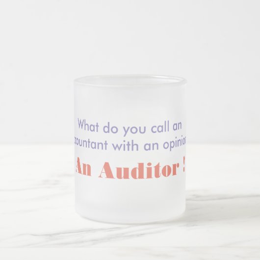 Koffie/Tea-Mok van de accountant Matglas Koffiemok (Center)