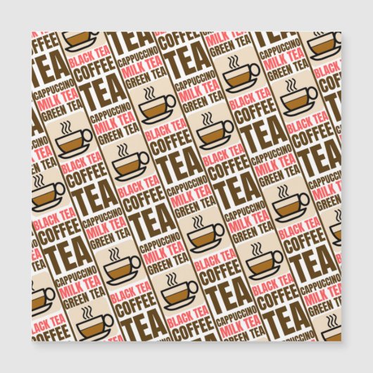 KOFFIE TEA PATROON, Magnetische Kaart (Voorkant)