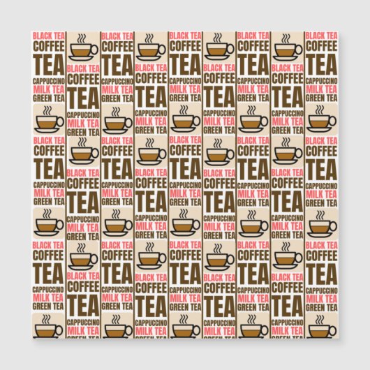 KOFFIE TEA PATROON, Magnetische Kaart (Voorkant)