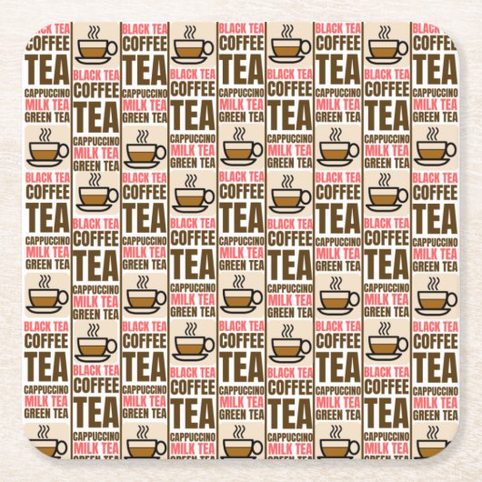 KOFFIE TEA PATROON, Onderzetter papier (Voorkant)