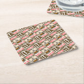 KOFFIE TEA PATROON, Onderzetter papier (Schuin)