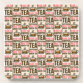 KOFFIE TEA PATROON, onderzetter van harde kunststo