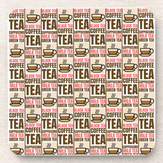 KOFFIE TEA PATROON, onderzetter van harde kunststo (Voorkant)