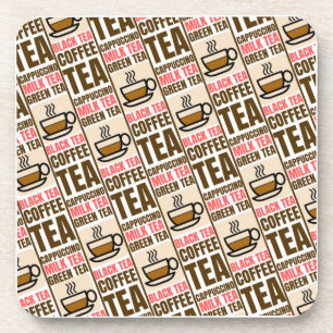KOFFIE TEA PATROON, onderzetter van harde kunststo