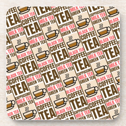 KOFFIE TEA PATROON, onderzetter van harde kunststo (Voorkant)