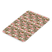 KOFFIE TEA PATTERN, Flexibele fotomagneet Magneet (Linkerzijde)