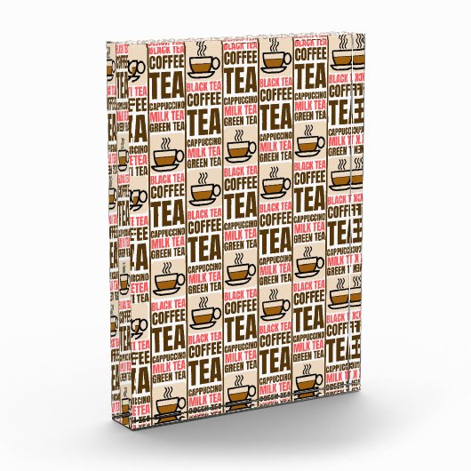 KOFFIE TEA PATTERN, fotoblok (Links)