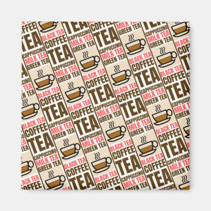 KOFFIE TEA PATTERN, magneet