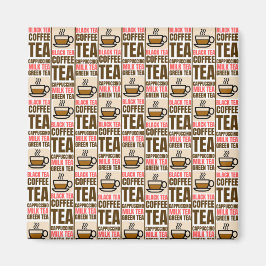 KOFFIE TEA PATTERN, magneet