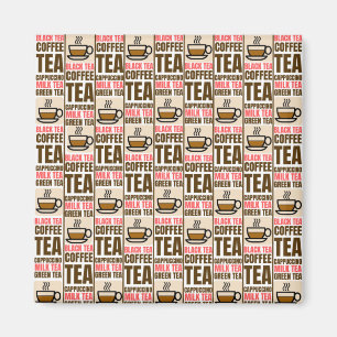 KOFFIE TEA PATTERN, magneet