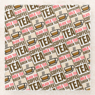 KOFFIE TEA PATTERN, Onderzetter
