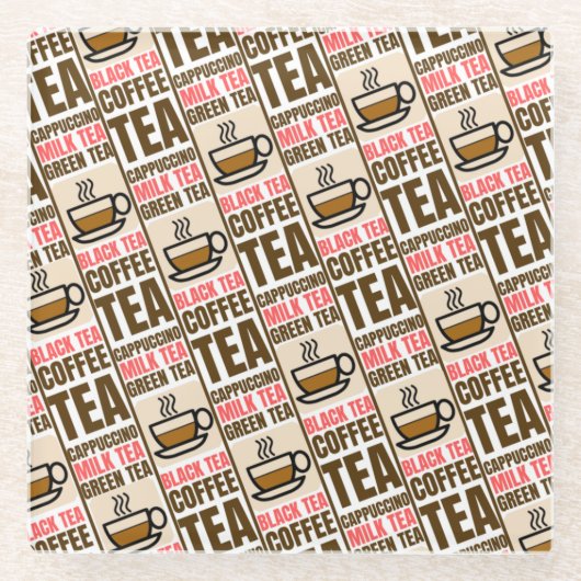 KOFFIE TEA PATTERN, Onderzetter (Voorkant)
