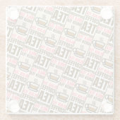 KOFFIE TEA PATTERN, Onderzetter (Achterkant)