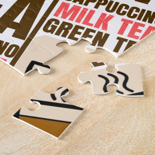 KOFFIE TEA PATTERN, puzzel (Zijkant)