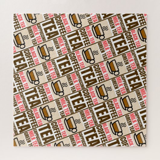 KOFFIE TEA PATTERN, puzzel (Horizontaal)