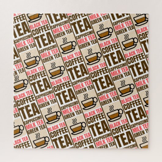 KOFFIE TEA PATTERN, puzzel (Verticaal)