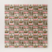 KOFFIE TEA PATTERN, puzzel Legpuzzel (Verticaal)