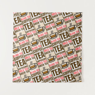 KOFFIE TEA PATTERN, Tapestry Wandkleed