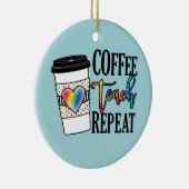 Koffie, teach, herhaal keramisch ornament (Rechts)