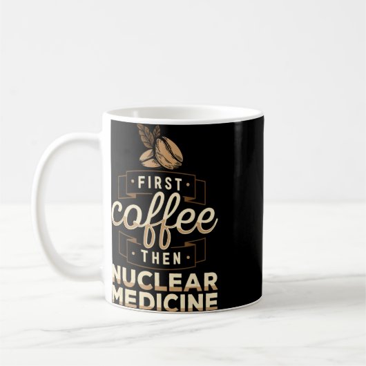 Koffie-technologie voor nucleaire geneeskunde Nuc  Koffiemok (Links)