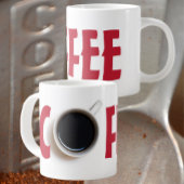 KOFFIE-tekst Grote Koffiekop