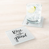 Koffie Thed Glazen Onderzetter (Schuin)