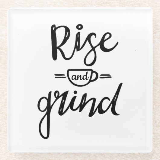 Koffie Thed Glazen Onderzetter (Voorkant)