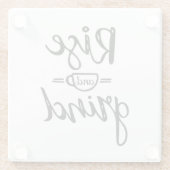 Koffie Thed Glazen Onderzetter (Achterkant)