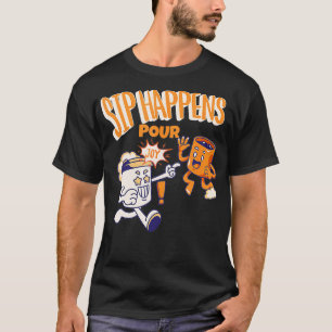 Koffie Thee Brouwen Mok Liefhebber Grappige Drinke T-shirt