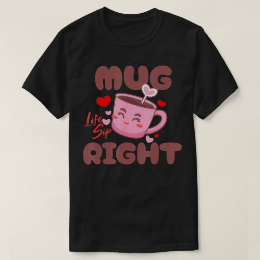 Koffie Thee Brouwen Mok Liefhebber Grappige Drinke T-shirt (Design voorkant)