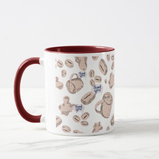 "Koffie, thee, dank je" Mok (Links)