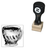 Koffie thee kopje loyaliteitskaart rubberstempel (Gestempeld)