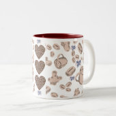 Koffie, thee mok met "Bedankt" bericht (Voorkant rechts)