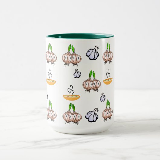 Koffie thee Mokken, uien knoflook koken Mok (Midden)