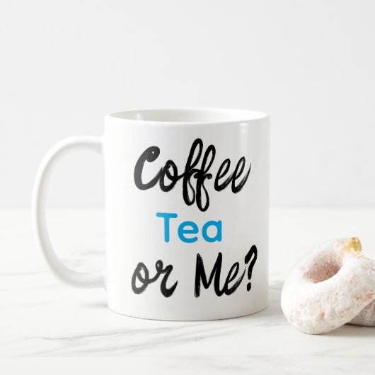 Koffie thee of mij? Mokken  (Met donut)