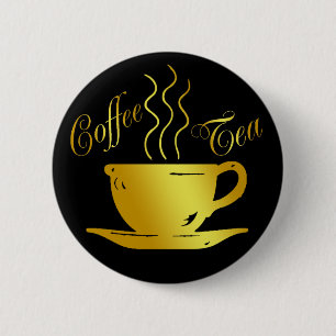 KOFFIE & THEE RONDE BUTTON 5,7 CM