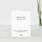 Koffie, thee, Tequila Humoureuze kaart (Achterkant)