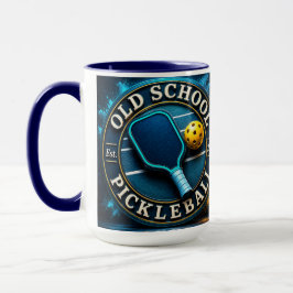 Koffie/theekop oude school pickleball merk mok