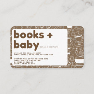 Koffie Thema Boeken voor Baby Behuizing Kaart