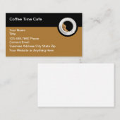 Koffie thema Café en restaurant Visitekaartje (Voorkant / Achterkant)