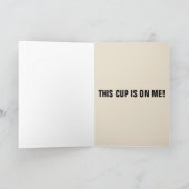 KOFFIE THEMA WENSKAARTEN, VOOR GIFTCARD KAART (Binnen)